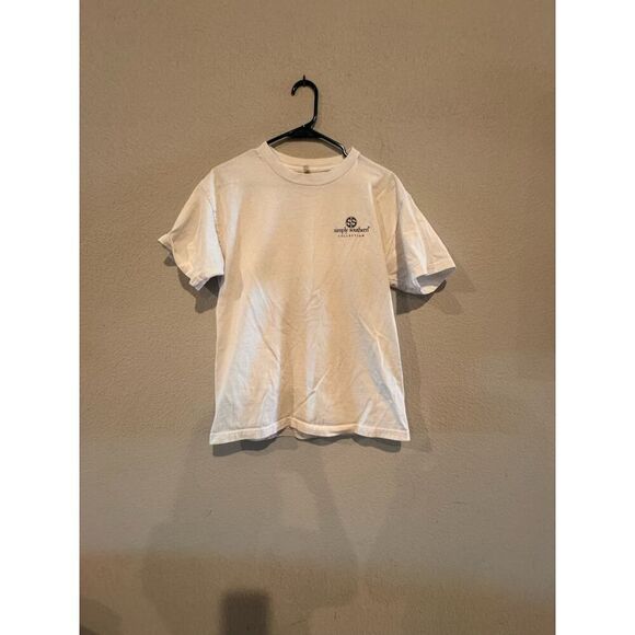 Simply Southern Women's Size Medium Short-Sleeves Crew Neck T-Shirt‎ White - Picture 1 of 2